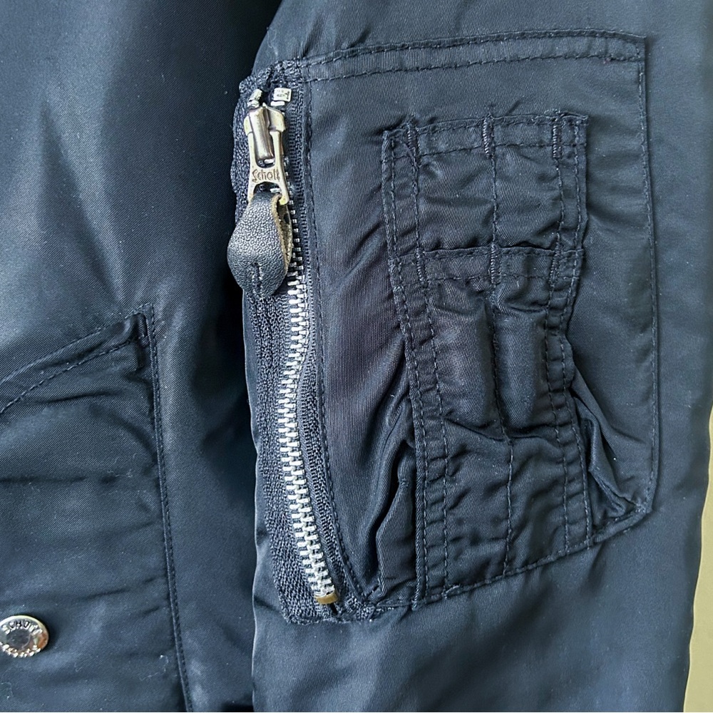 SCHOTT NYC MA-1 Flight Jacket – Made in USA – Military Spec Label – Men’s L - Picture 3 of 10